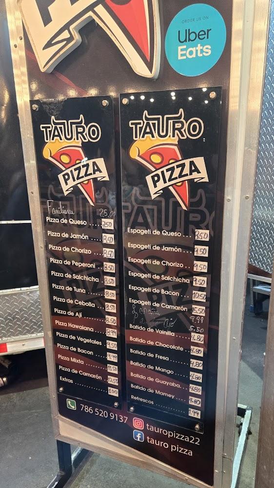 Tauro Pizza Menu image 3